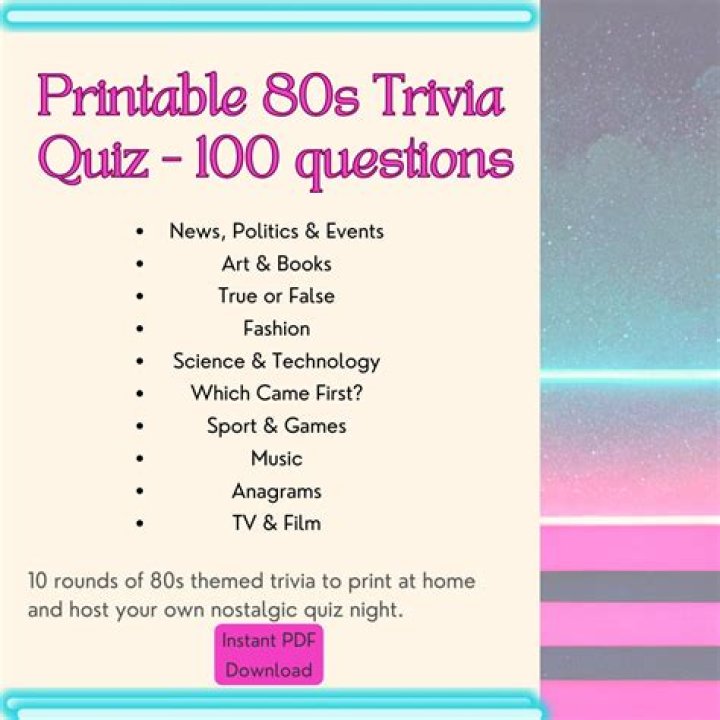 20 Trivia Questions - 80's Music Quiz Ep.71 ❓🤔 - rock music quiz questions 2000s