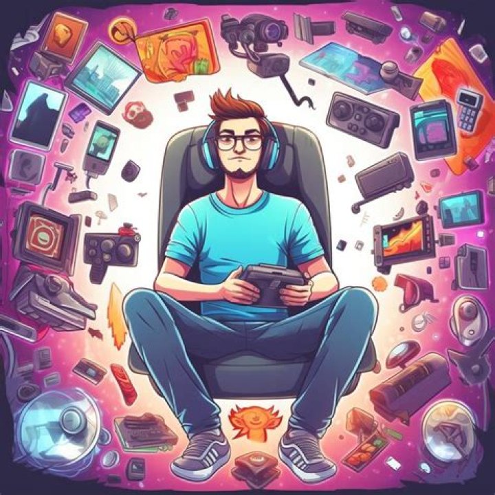 A man with gadget A man with gadget