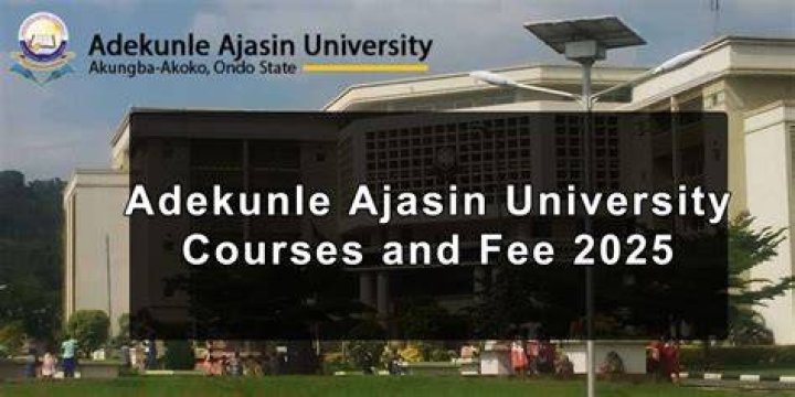 Adekunle Ajasin University courses offered Adekunle Ajasin University courses offered
