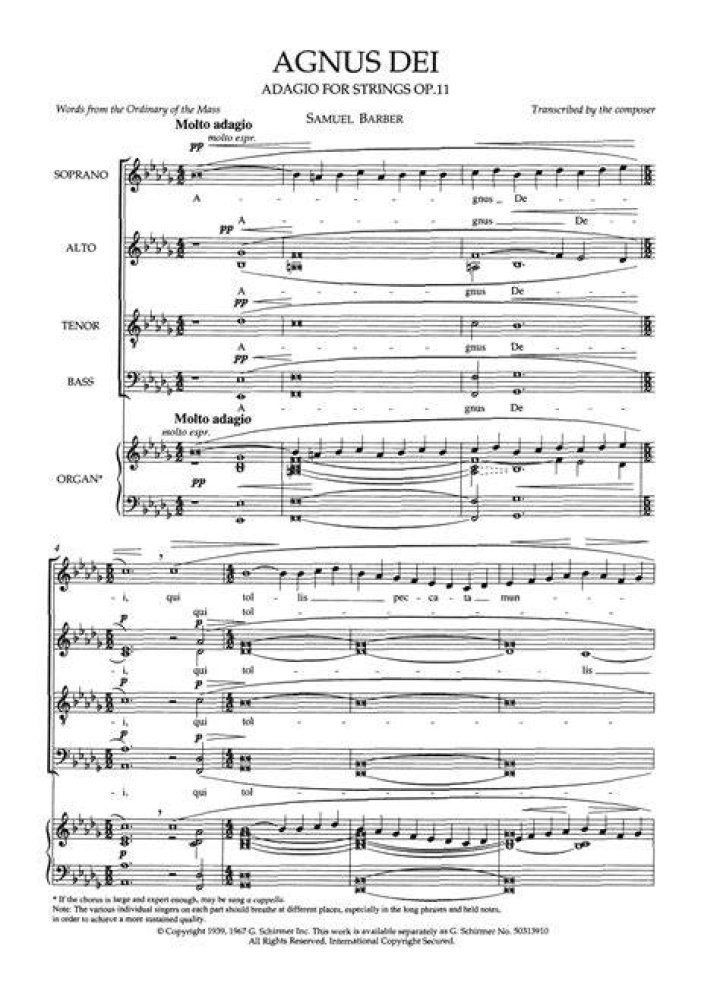 Agnus Dei - Samuel Barber LIVE - Revenge of the Sith (Music Only)