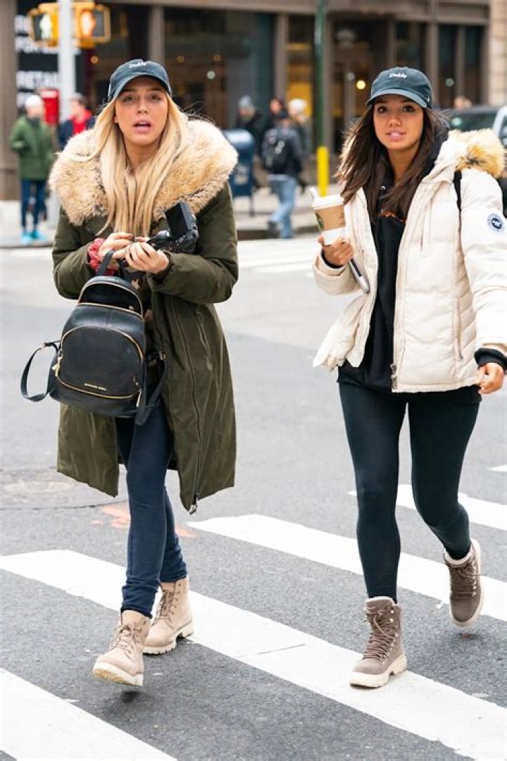Alexandra Cooper (L) and Sofia Franklyn are seen in the Flatiron District on January 29, 2019 in New York City. (Photo by Gotham/GC Images)