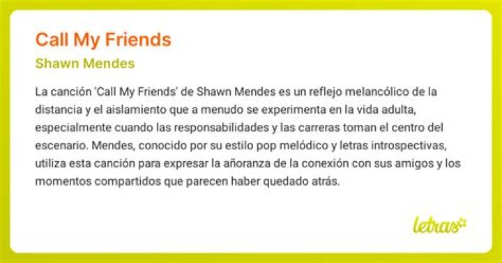 Call My Friends - Shawn Mendes - songs about fake friends 2021
