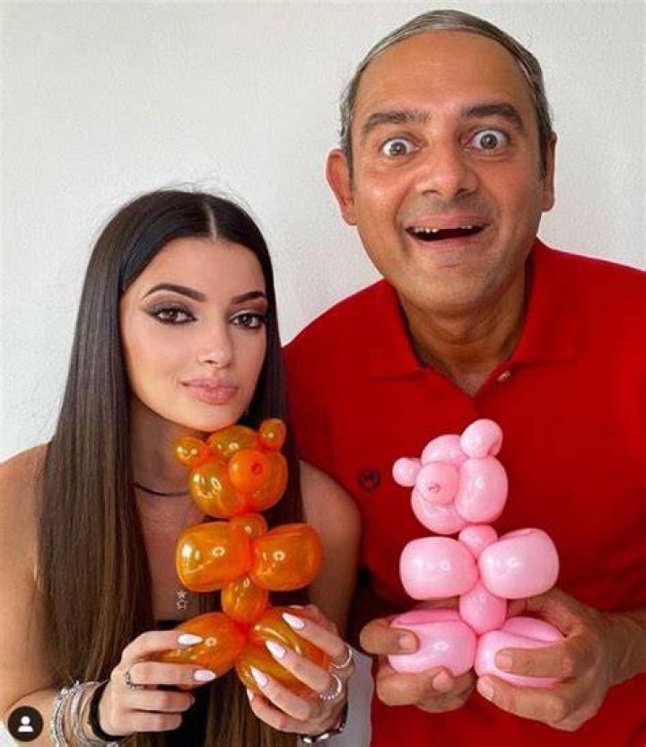Fabiola Beglieri with her father Arnaldo Mangini