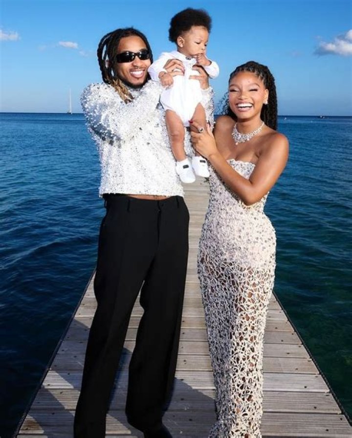 Halle Bailey and DDG at the Dolce & Gabbana fashion show during the Milan Fashion Week Womenswear Spring/Summer 2024 on Sept. 23, 2023