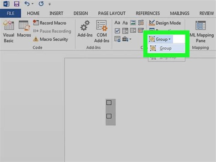 Insert a checkbox in Word Insert a checkbox in Word