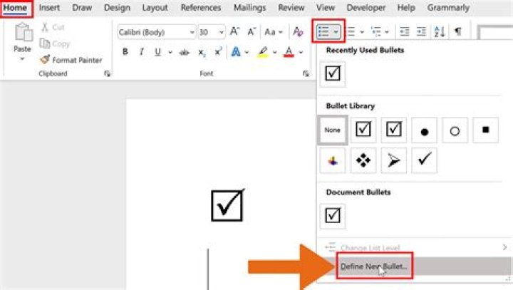 Insert checkbox in Word Insert checkbox in Word