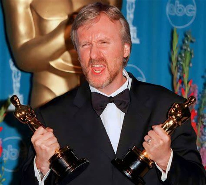 James Cameron posing for a picture