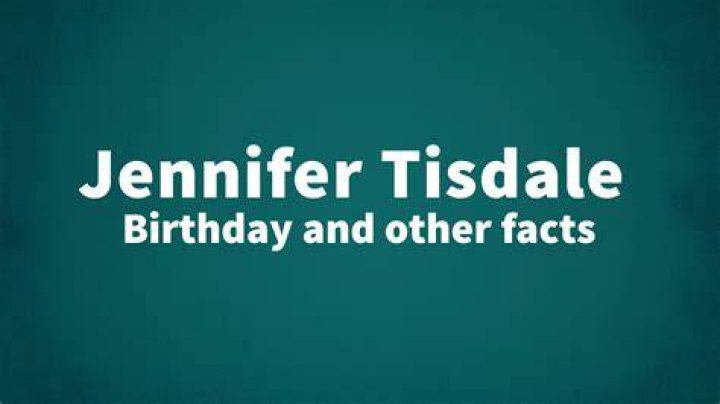 Jennifer Tisdale - Author