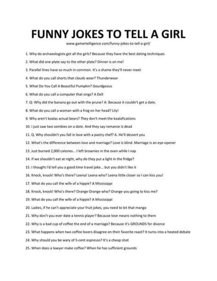 jokes to make her laugh jokes to make her laugh