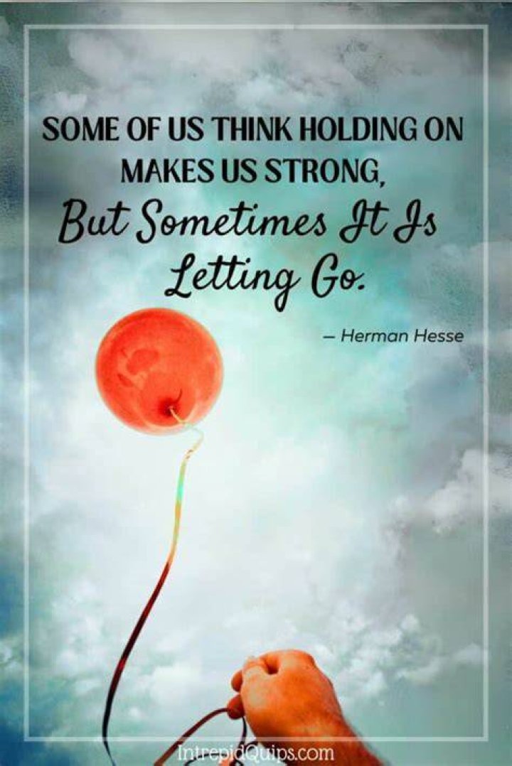 Letting the person go