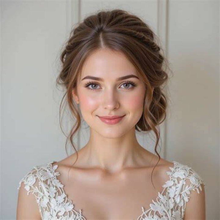 Little bride hairdo with large curls Little bride hairdo with large curls