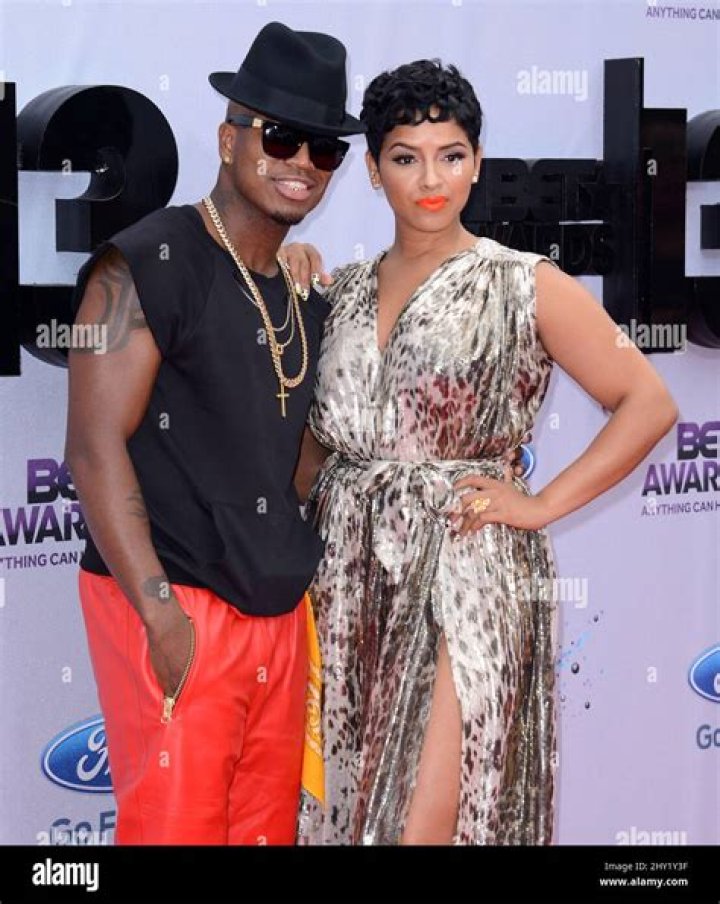 (l-r): Monyetta Shaw and Ne-Yo attending an event in 2012.