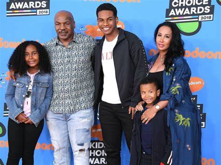 Mike Tyson with his kids
