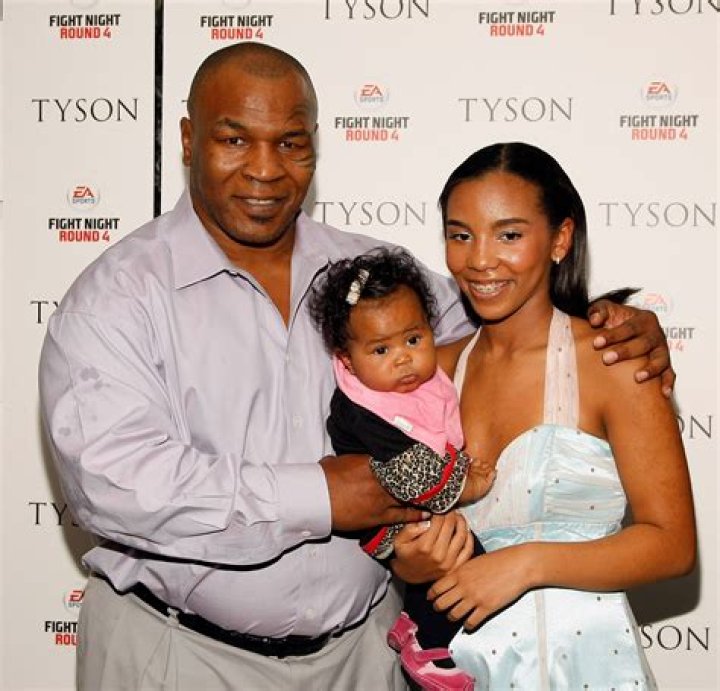 Mike Tyson with his youngest son, Morocco Tyson
