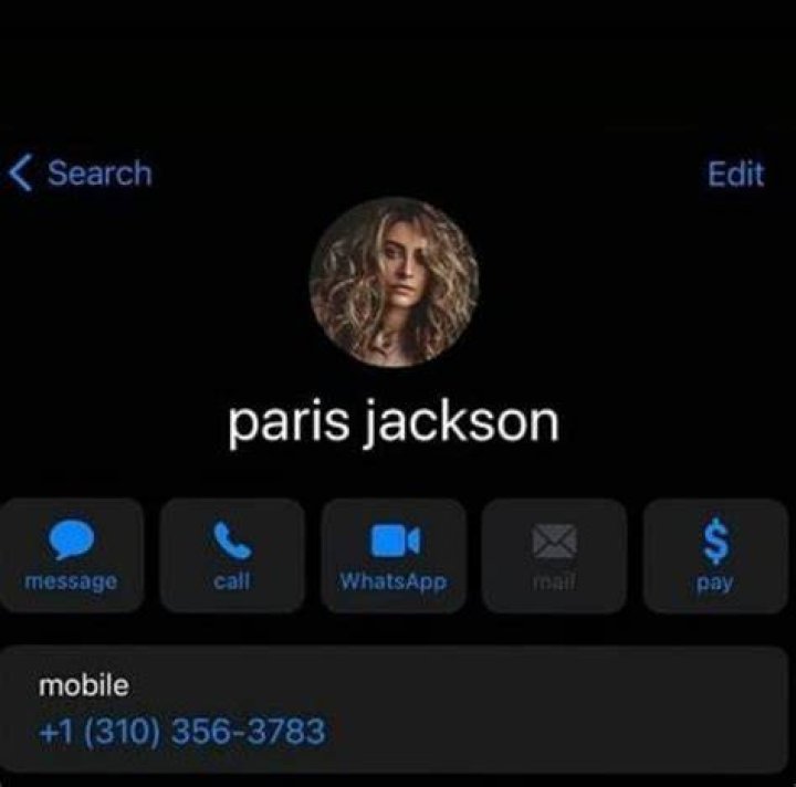 Paris Jackson Phone Number