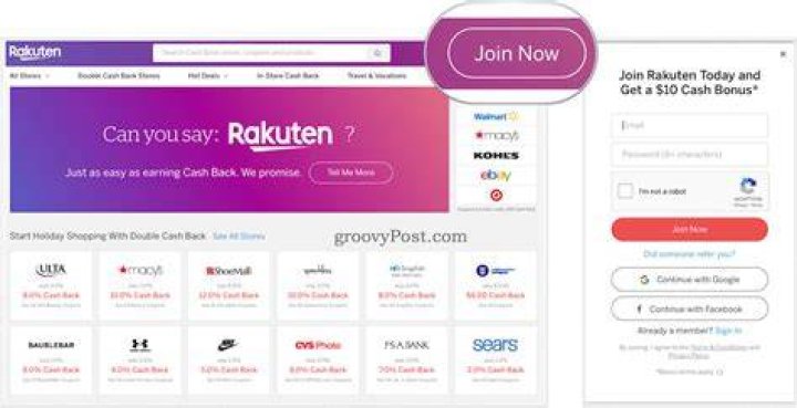 rakuten cashback rewards