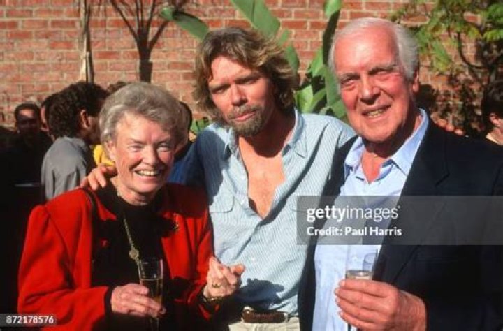 Richard Branson with his parents
