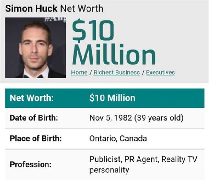 simon huck net worth simon huck net worth