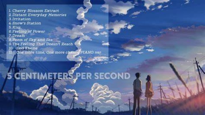 Soundtrack - 5 Centimeters per second - Soundtrack musik