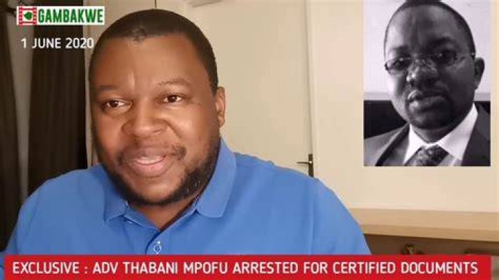 Thabani Mpofu Arrested